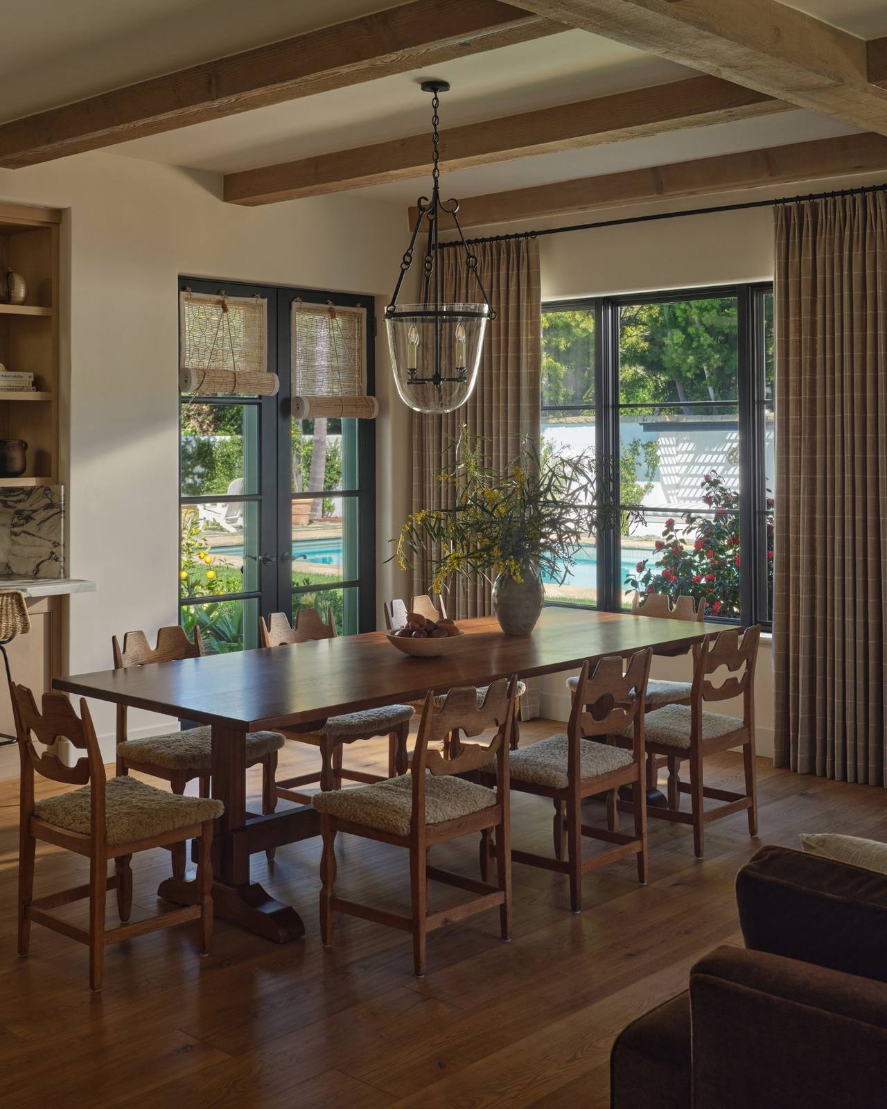 Dining detail — Montecito Residence