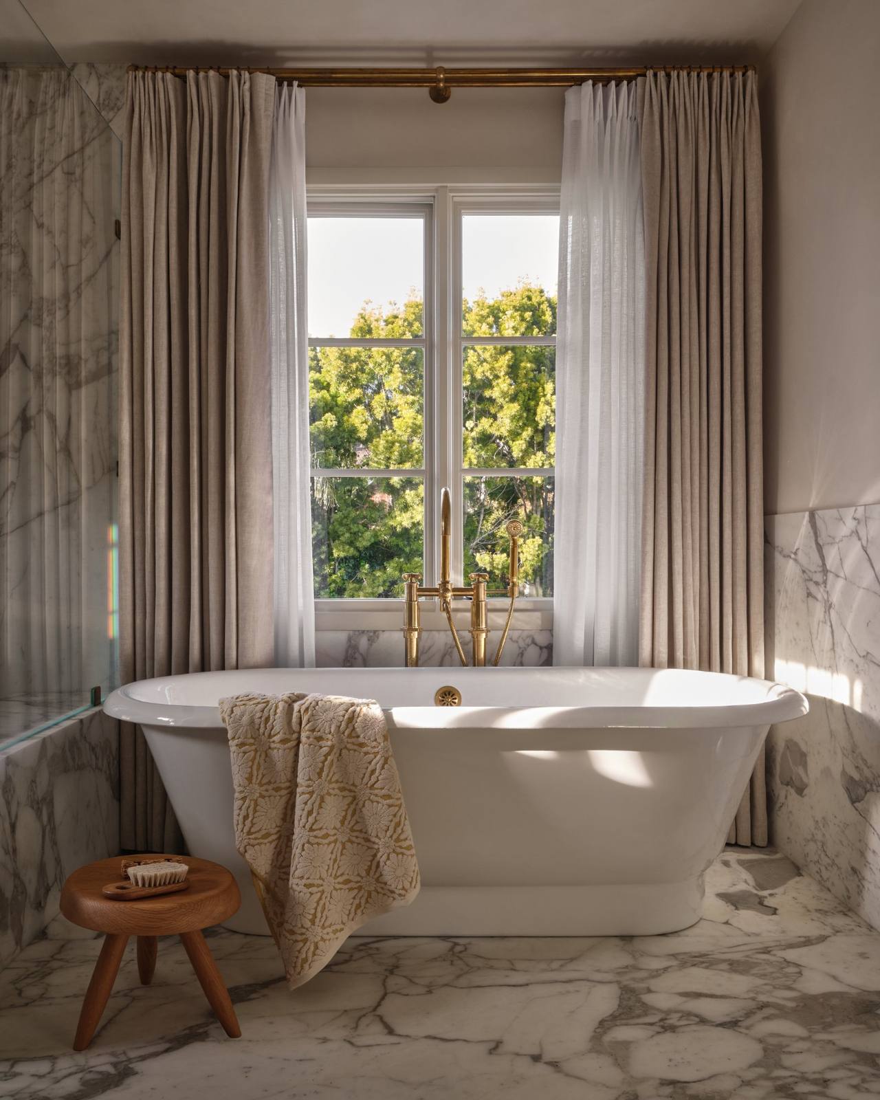 Master shower — Montecito Residence